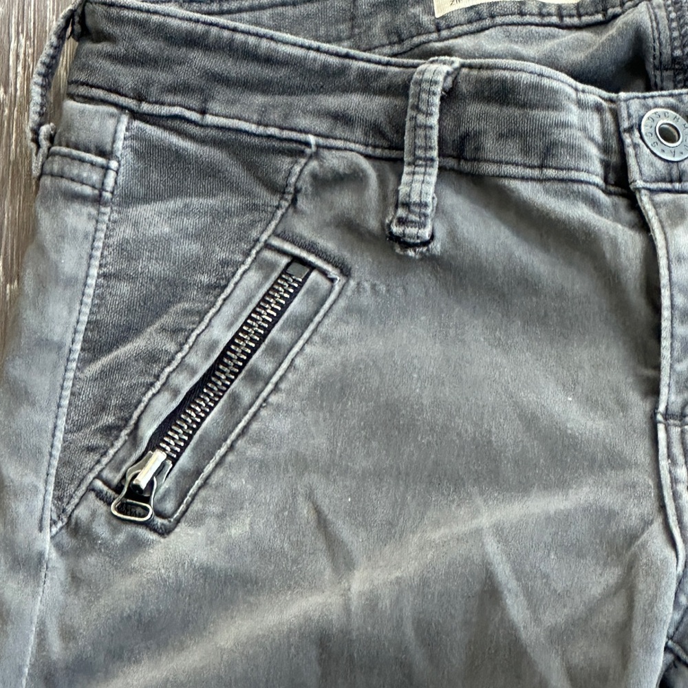 AG Adriano Goldschmied The Willow Zip Pocket Extreme Skinny Jeans Gray Size 24R - Picture 11 of 17